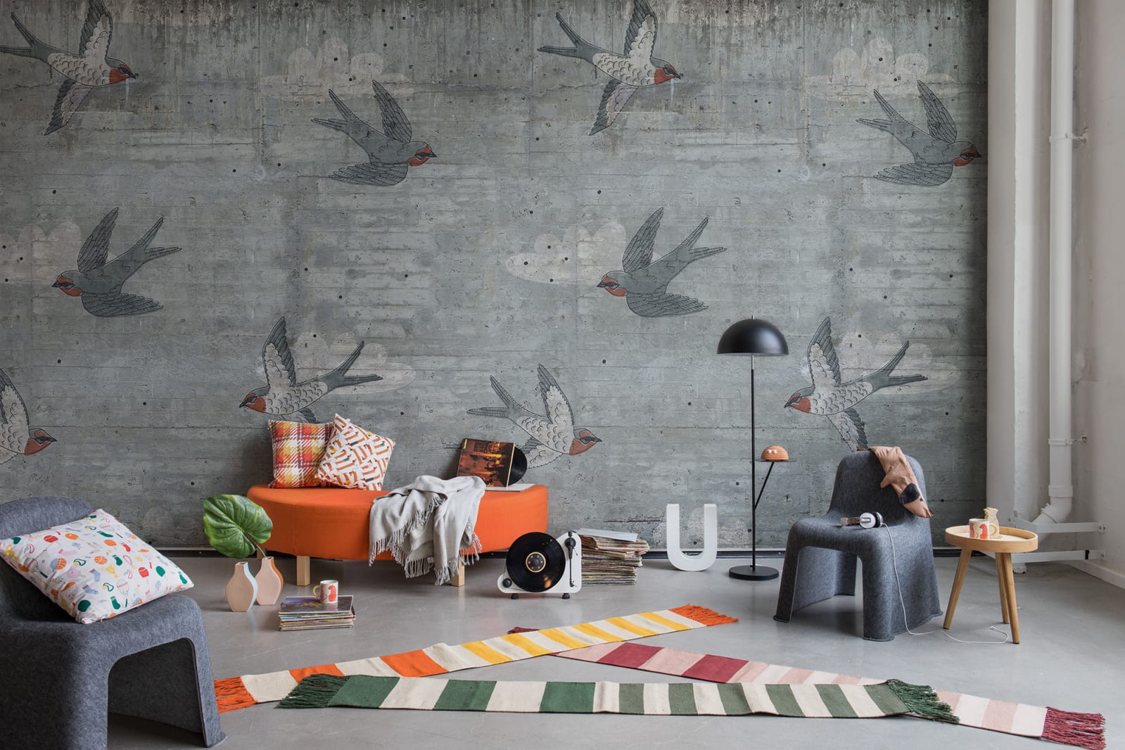 Concrete Art, Swallow, Rebel Walls 2