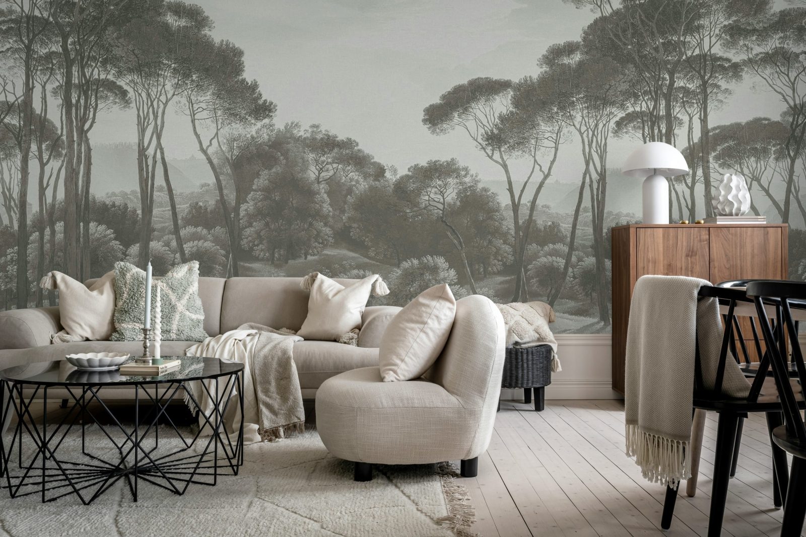 Pine Wood, Gray, Rebel Walls 2