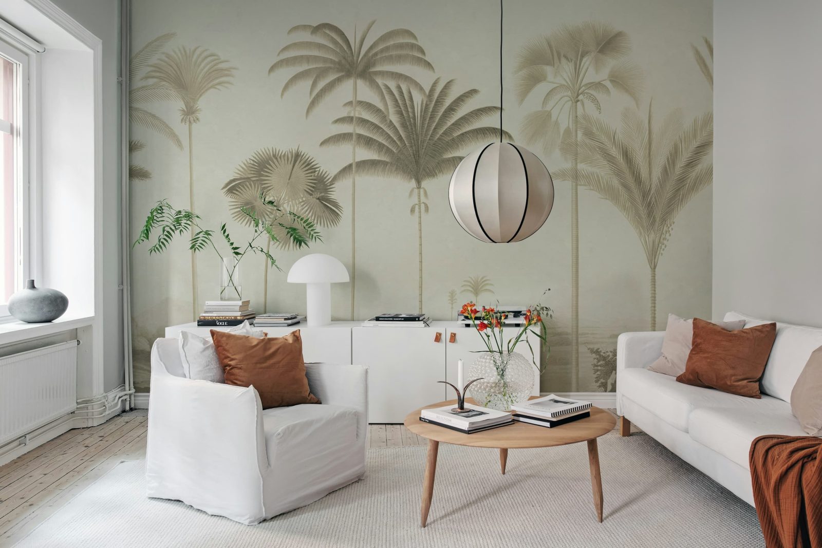 Vintage Palms, Beige, Rebel Walls 3
