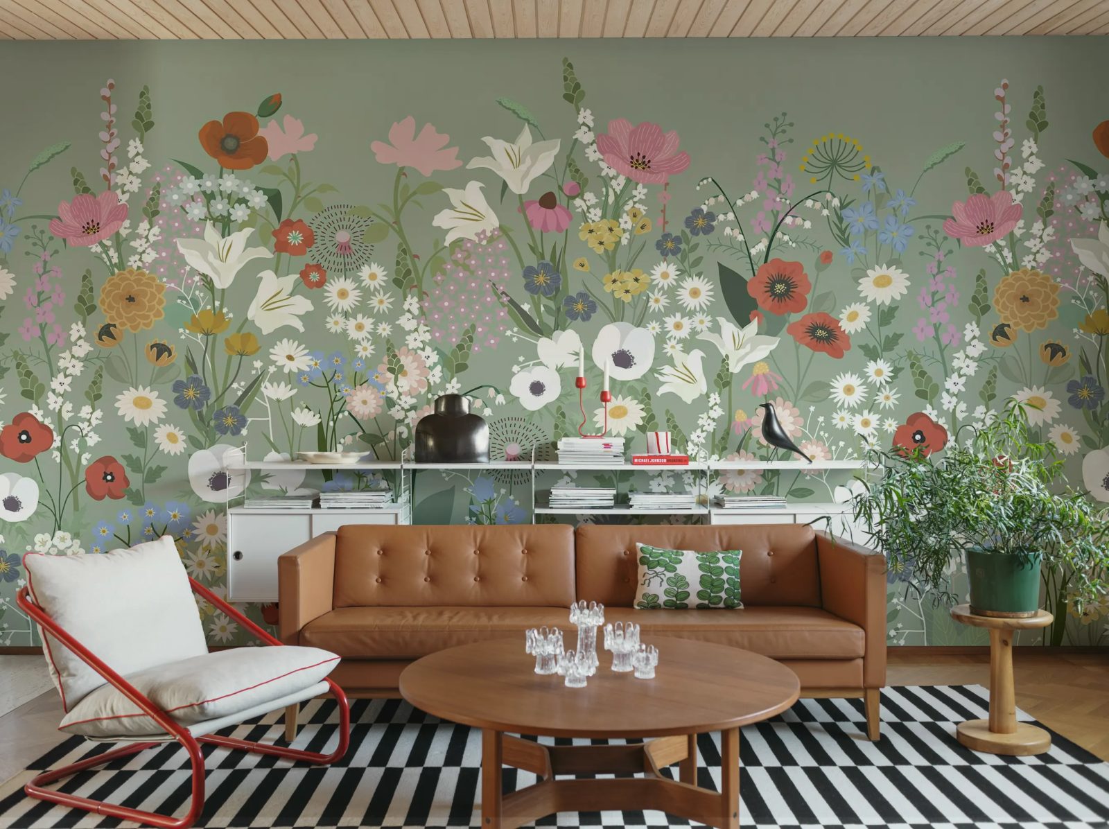 Playful Meadow, Green, Rebel Walls 2