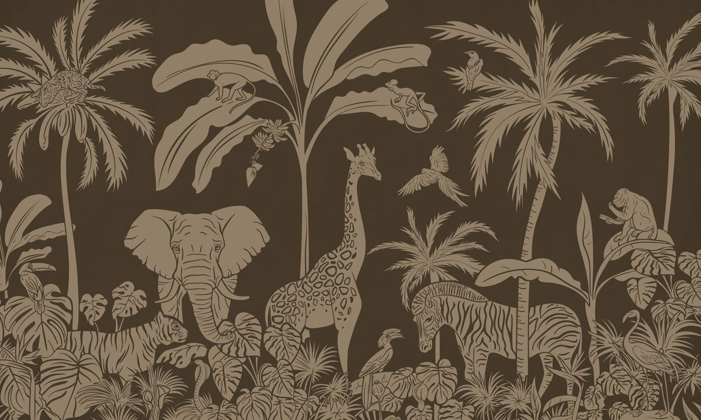 Monochrome Jungle - Brown Vintage, Kikki Belle