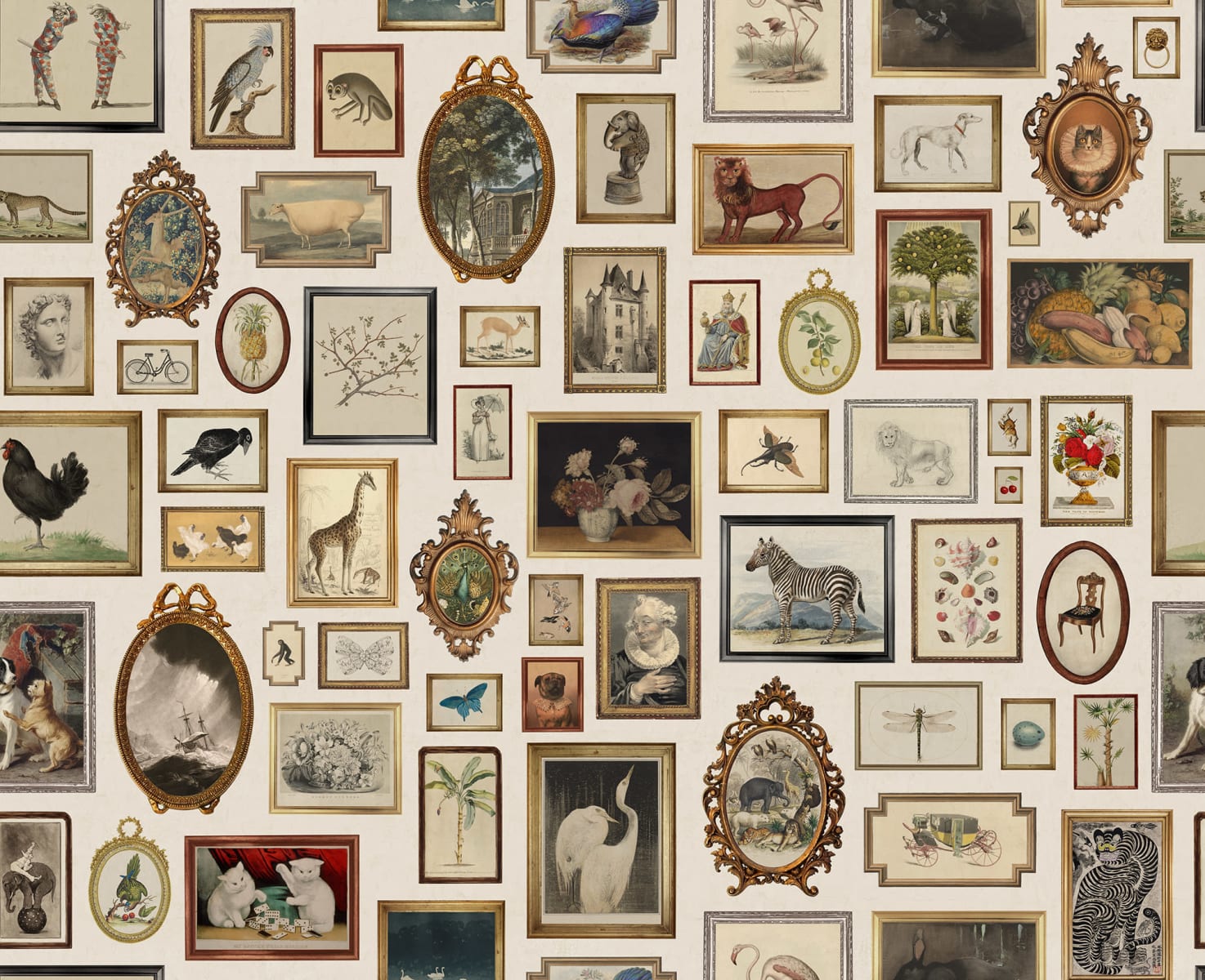 Vintage Frames, Beige, Rebel Walls