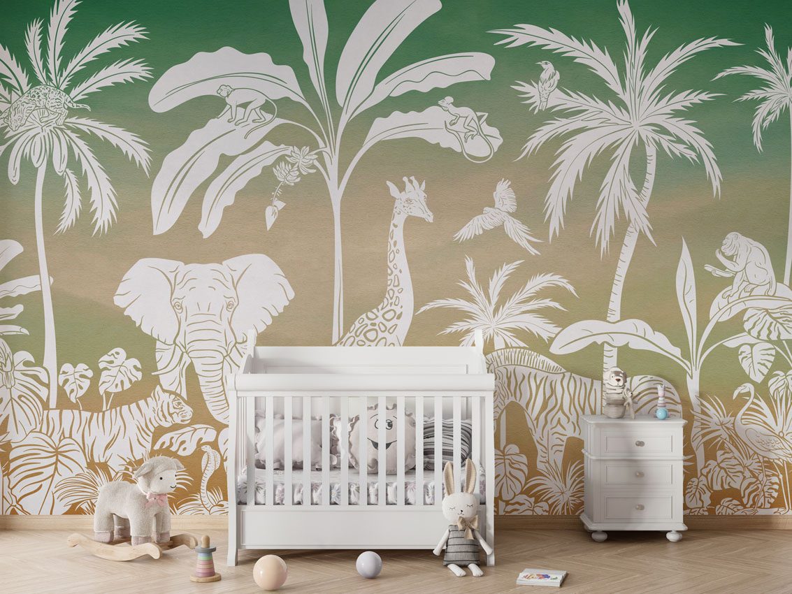Monochrome Jungle - Green Sky, Kikki Belle 2
