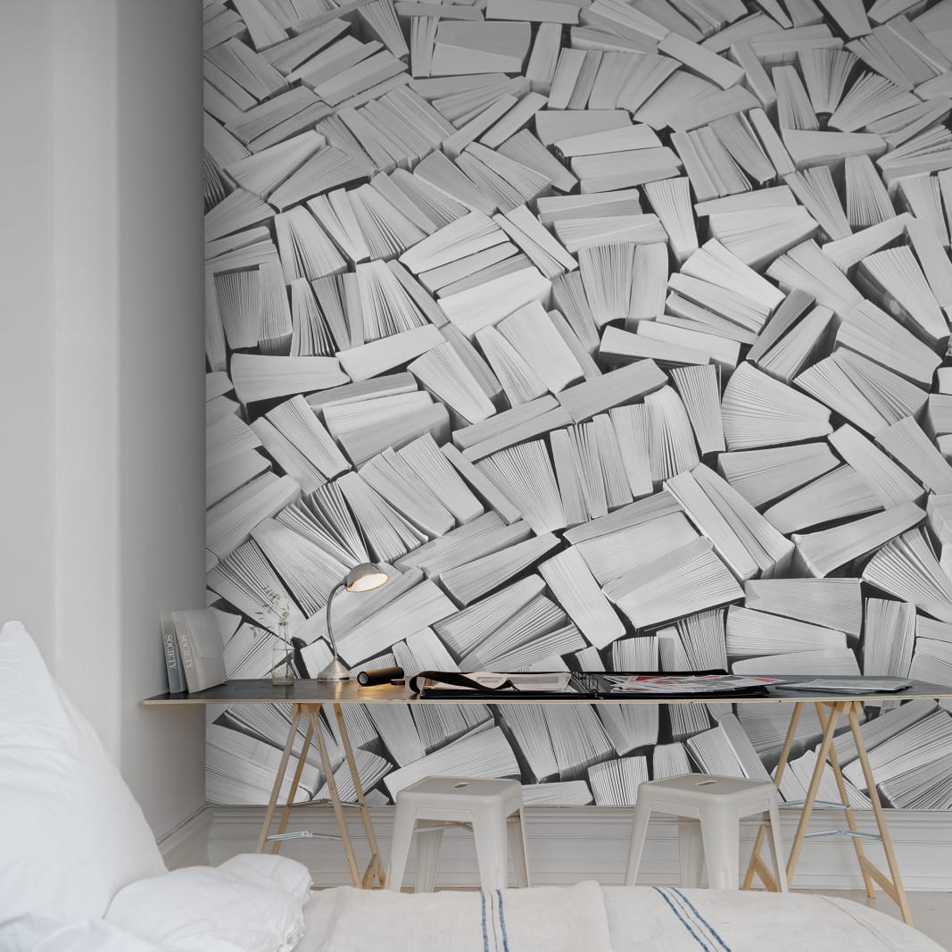 Books, White, Rebel Walls 2