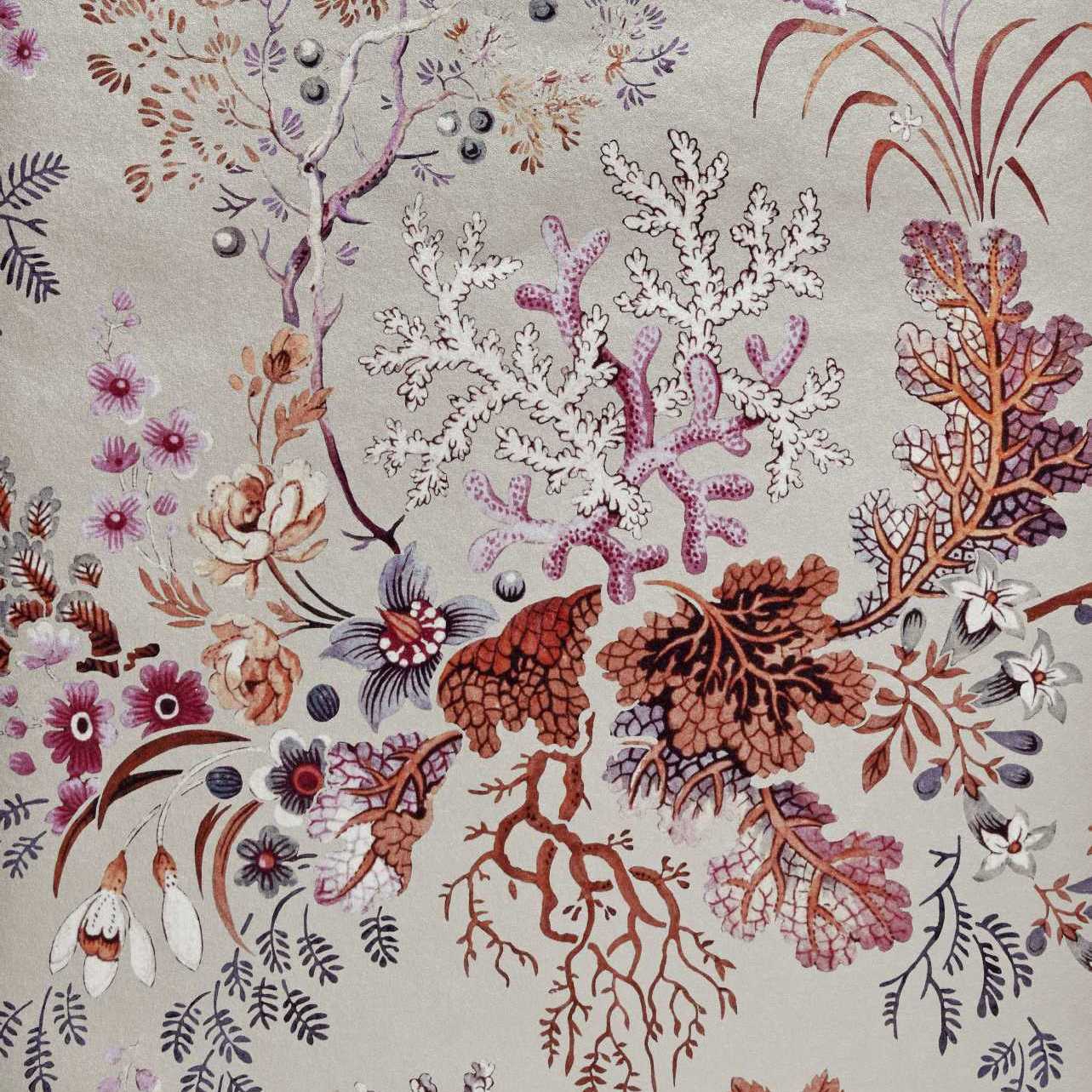 Killburn's Coral, Coral Reef Pink, 1838 Wallcoverings, 5.3mp / rola