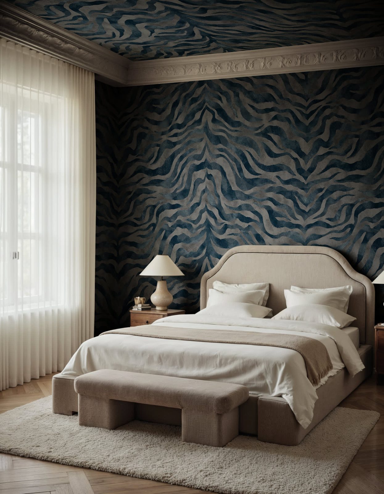 Animal Luxe, Blue, Rebel Walls 3