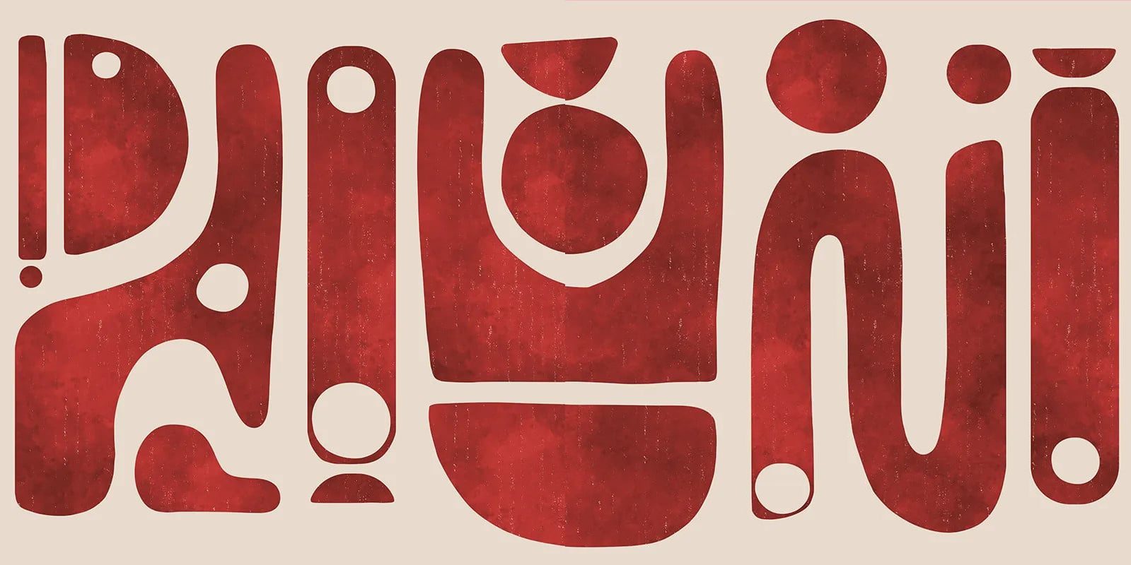 Tribal Tide Watercolor Red, VLAdiLA