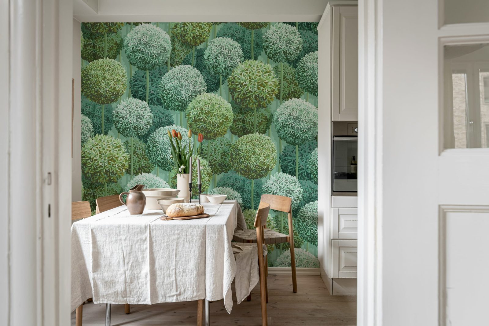 Elysian Flowers, Green, Rebel Walls 2