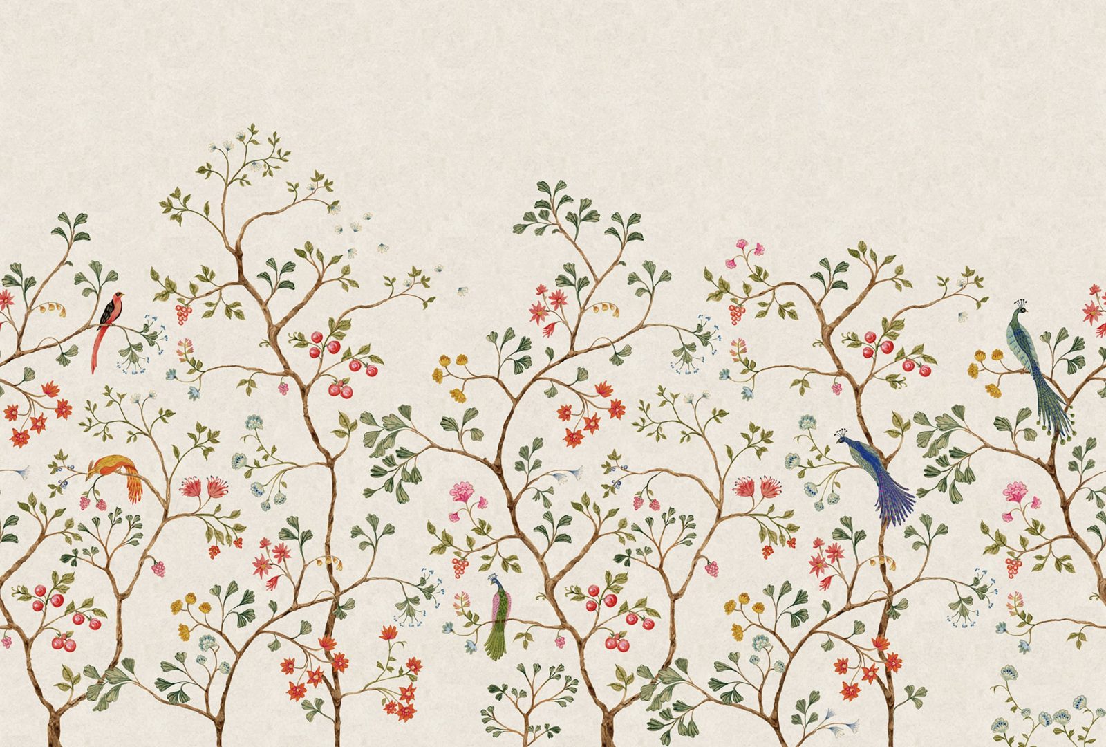 Songbird Mural, Beige, Rebel Walls