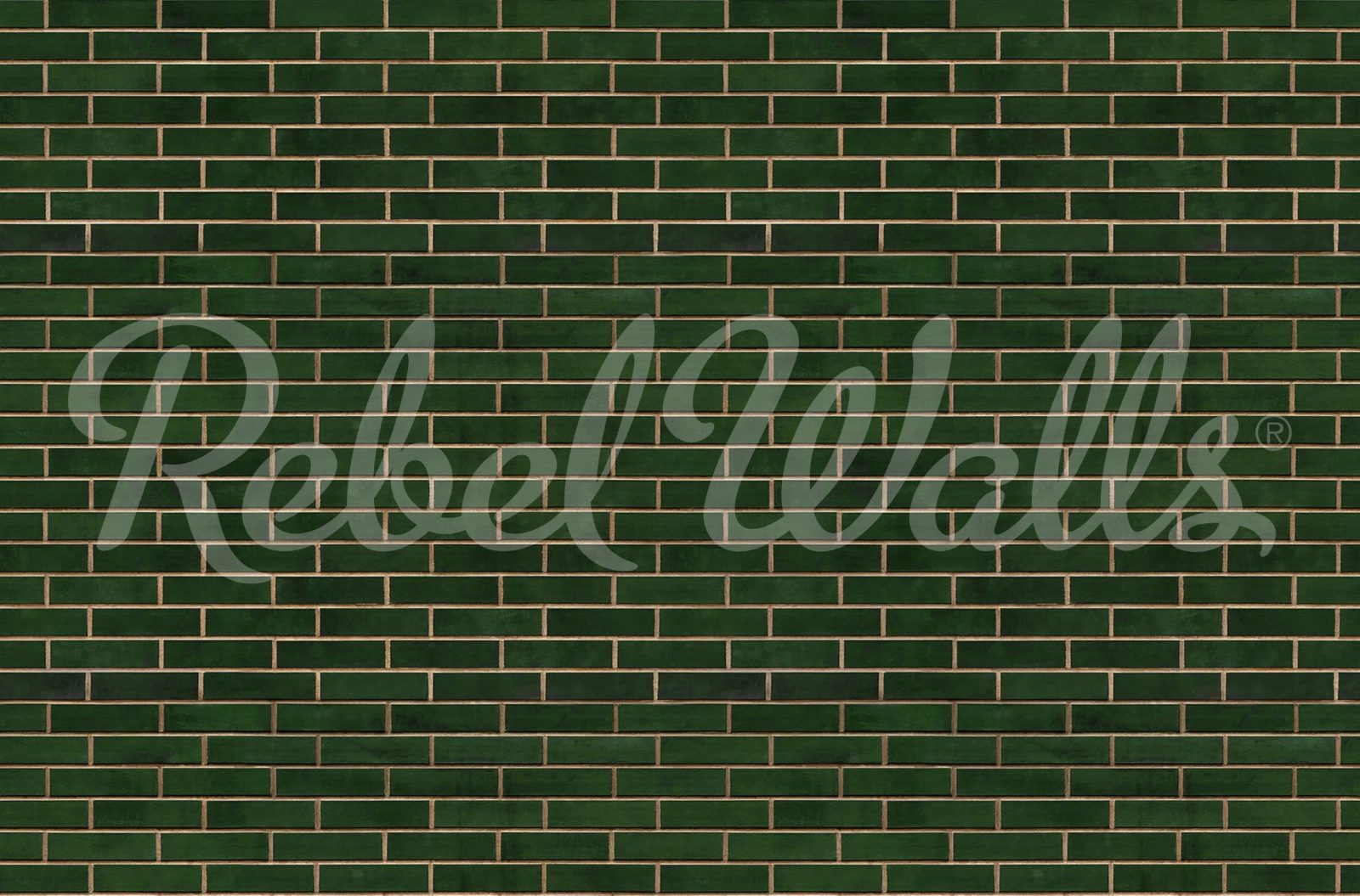 Wall of Tiles, Dark Green, Rebel Walls