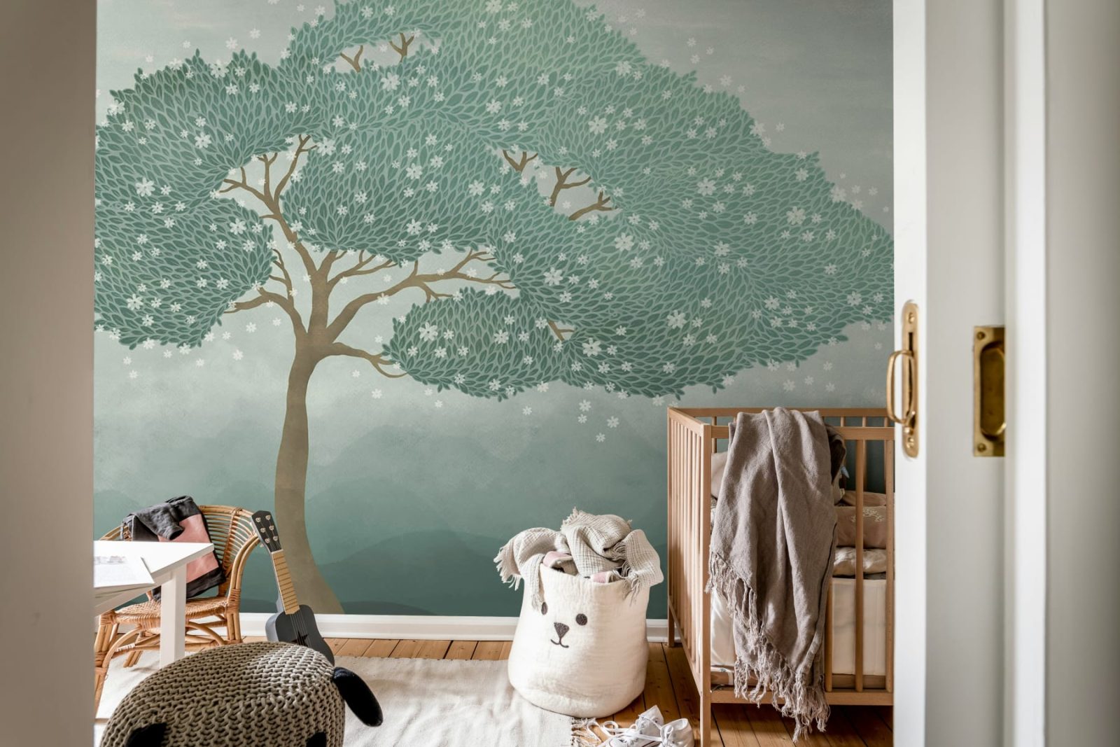 Windy Tree, Blue, Rebel Walls 3