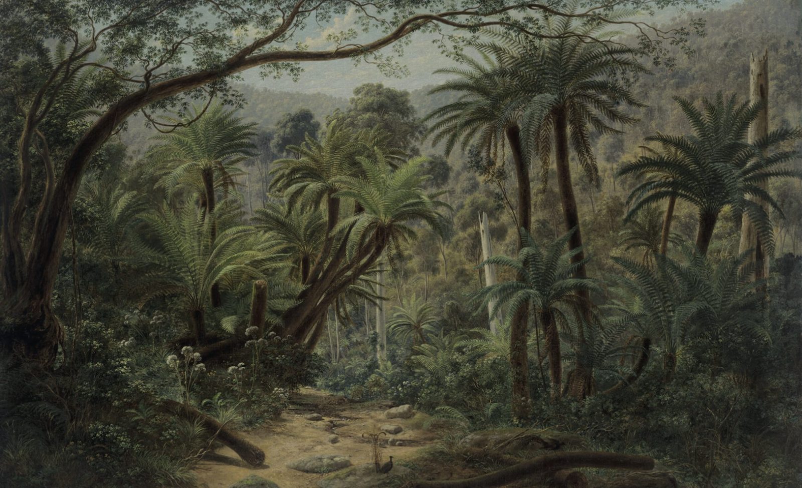 Palm Landscape, Green, Rebel Walls