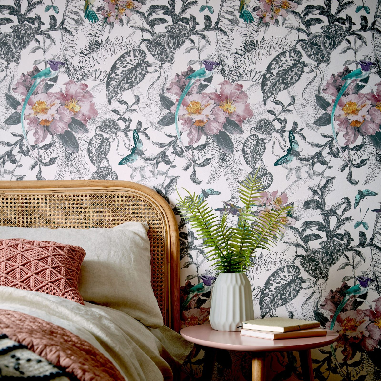 Hedgerow, Chamomile Pink Luxury Feature, 1838 Wallcoverings, 5.3mp / rola 2