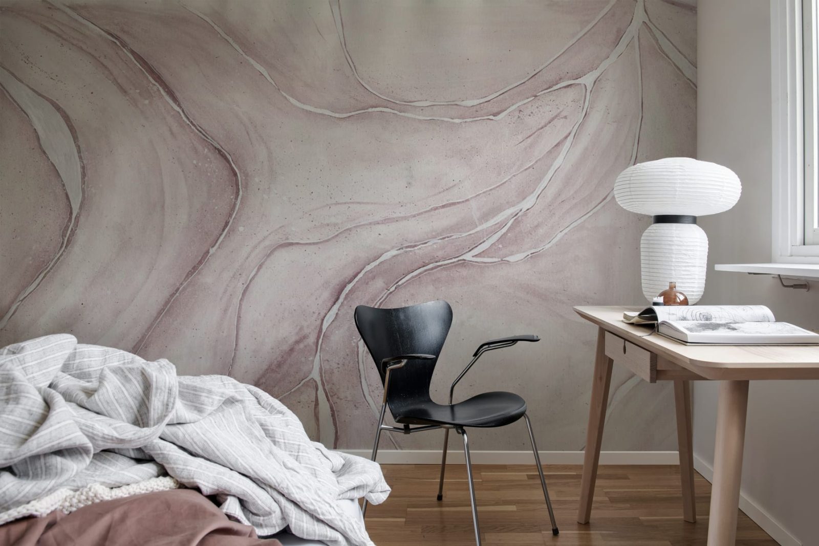 Watercolor Flow, Dusty Pink, Rebel Walls 3