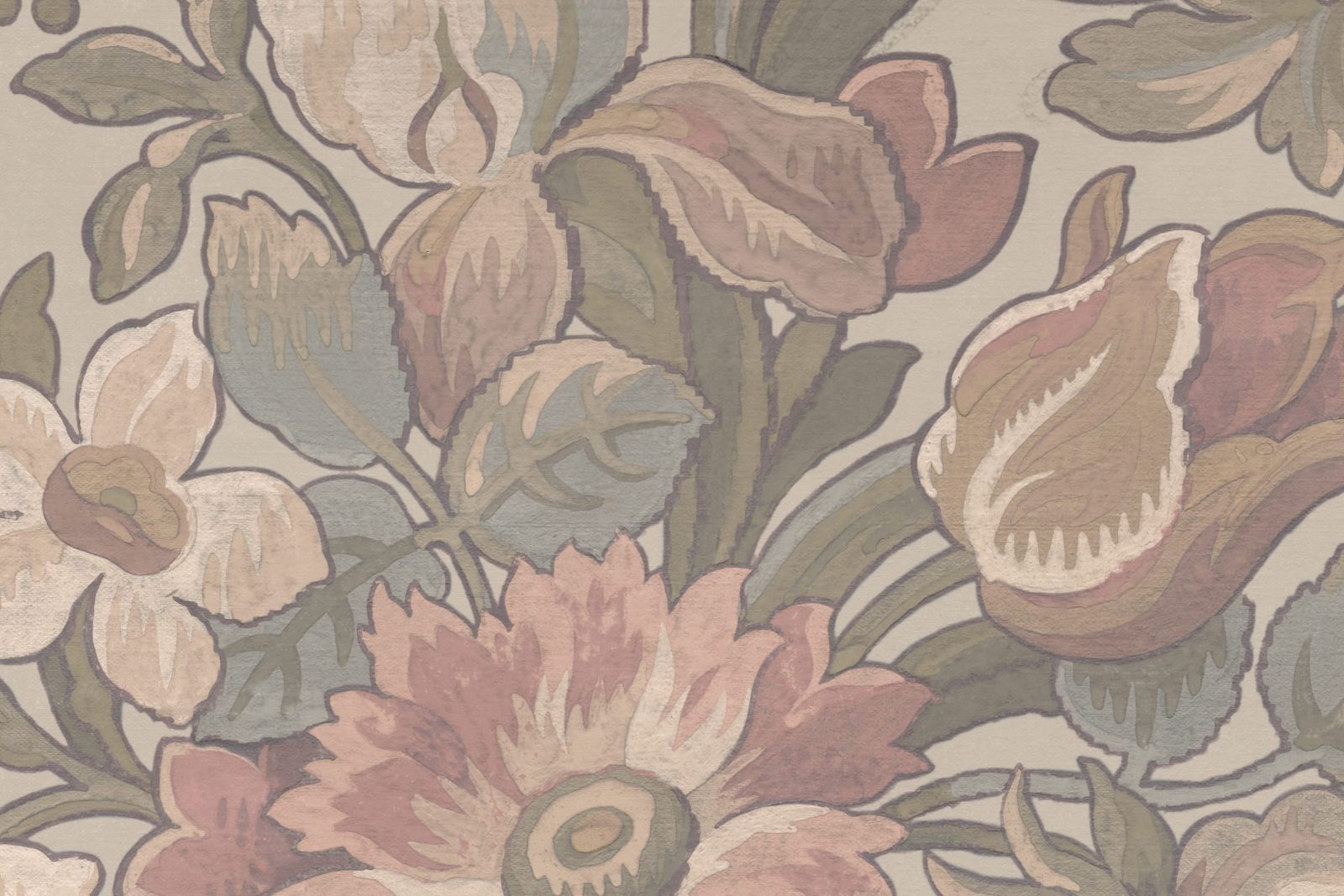 Vintage Garden, Pastel, Rebel Walls, 5 mp / rola 5
