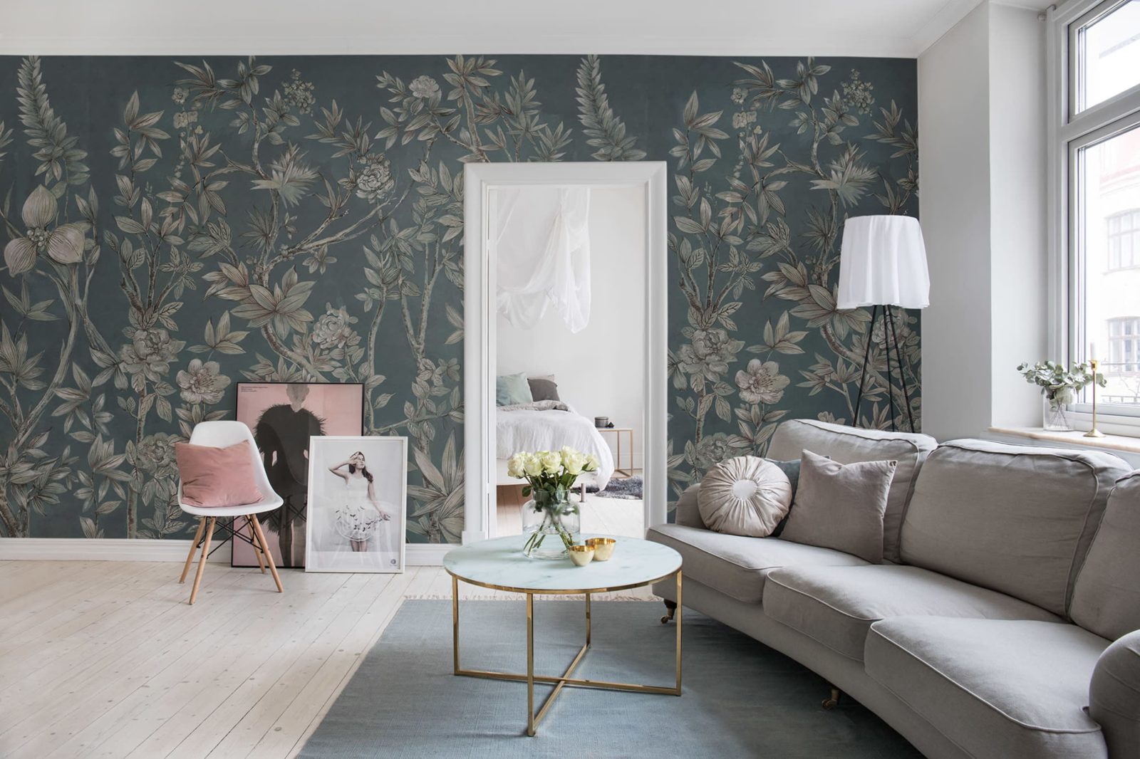 Silk Floral, Petrol, Rebel Walls 2