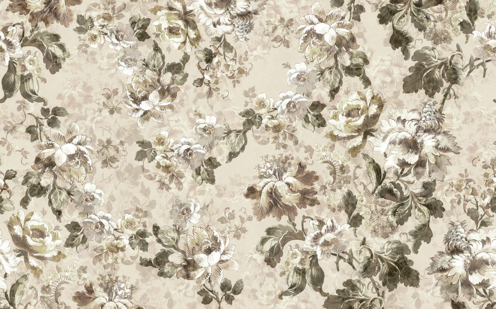 Roses, Beige, Rebel Walls