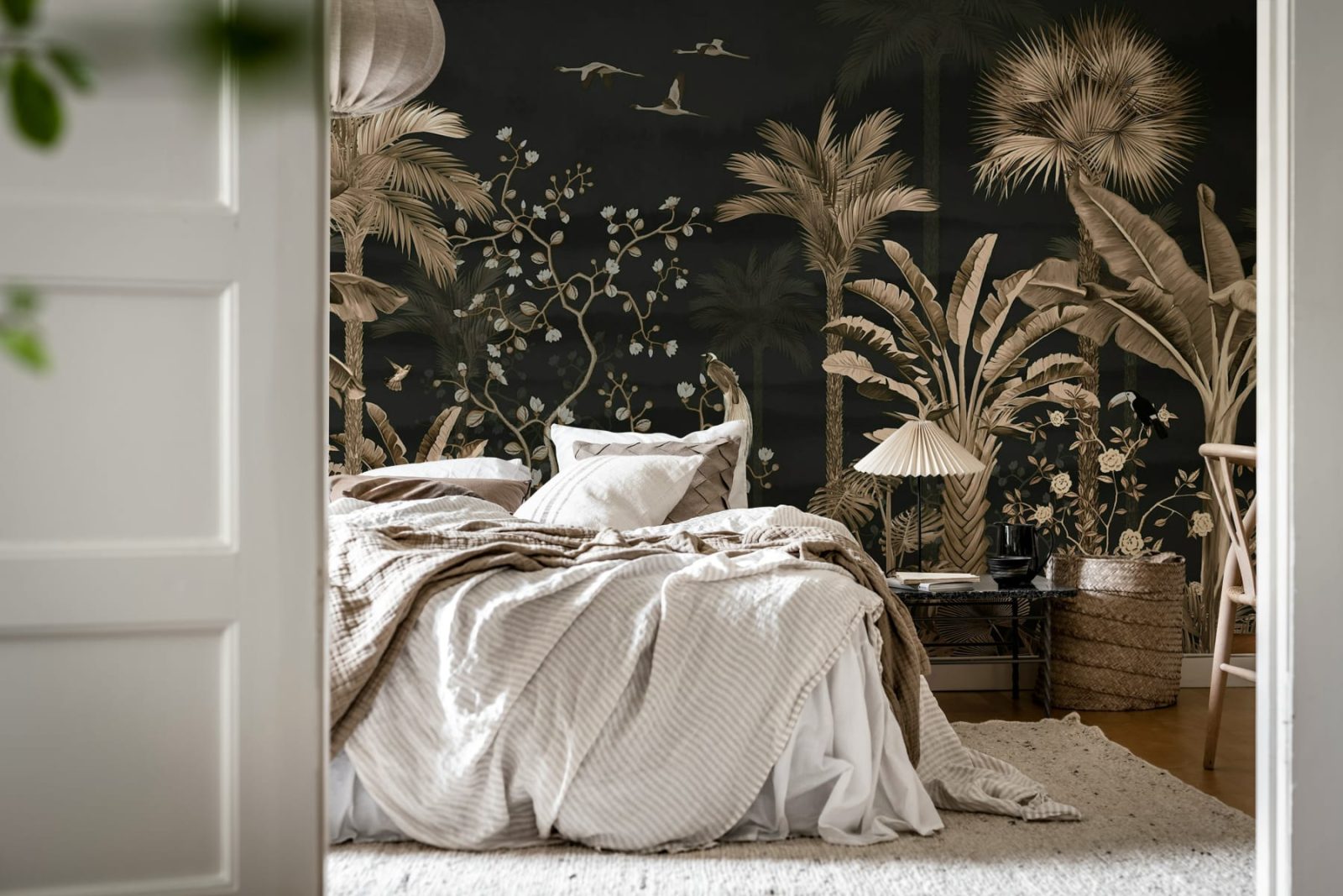 Magnolia Jungle, Black, Rebel Walls 2