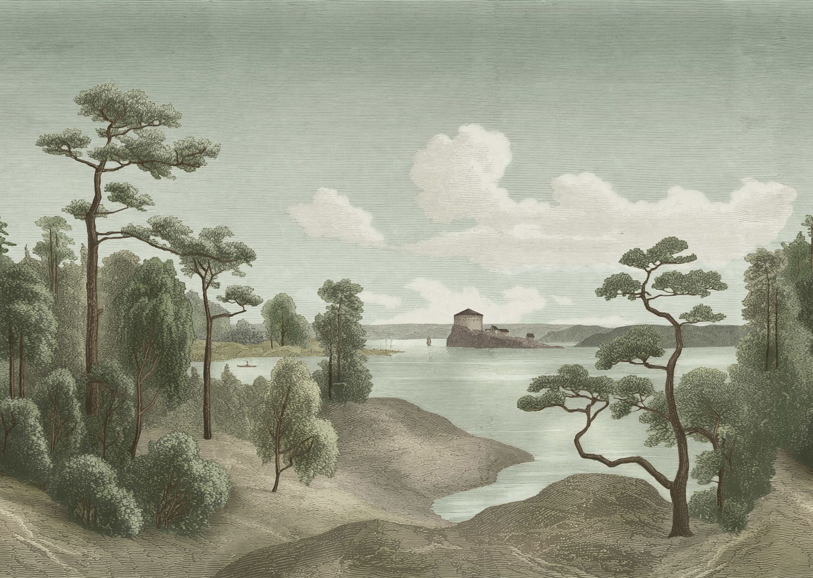 Lake View, Green, Rebel Walls