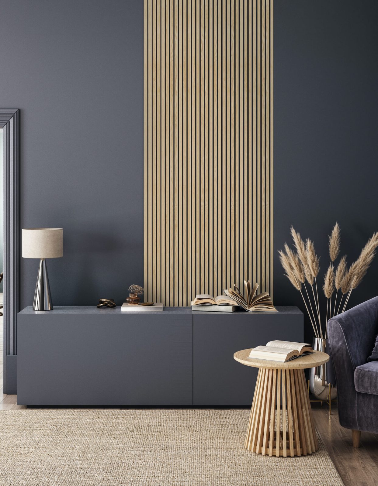 Riflaj decorativ MDF, Light Oak, fonoabsorbant, 270x28cm, Lamelio 4