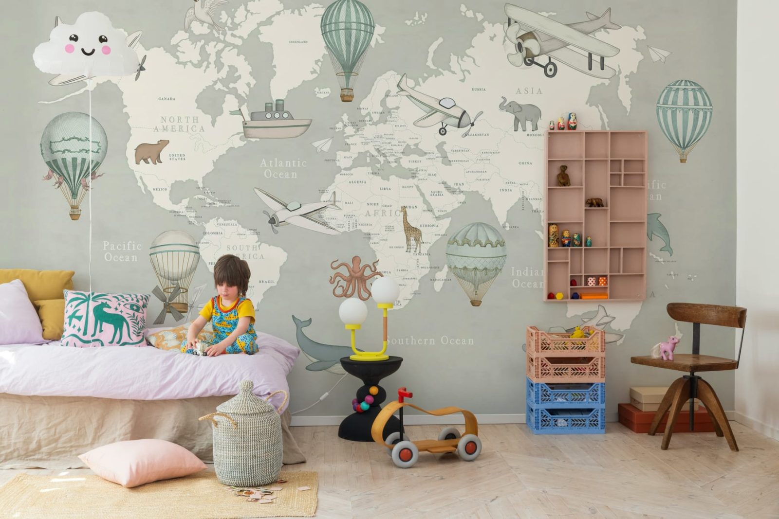 Playful World, Light Gray, Rebel Walls 3