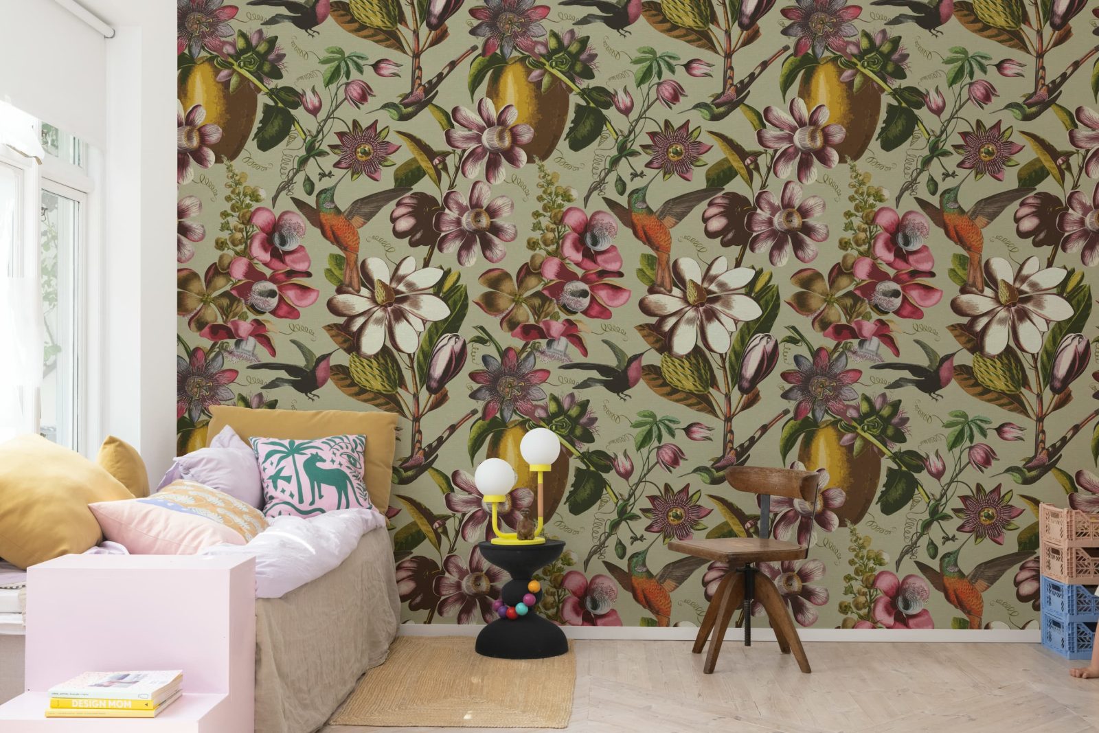 Flying Kolibri, Beige, Rebel Walls 3