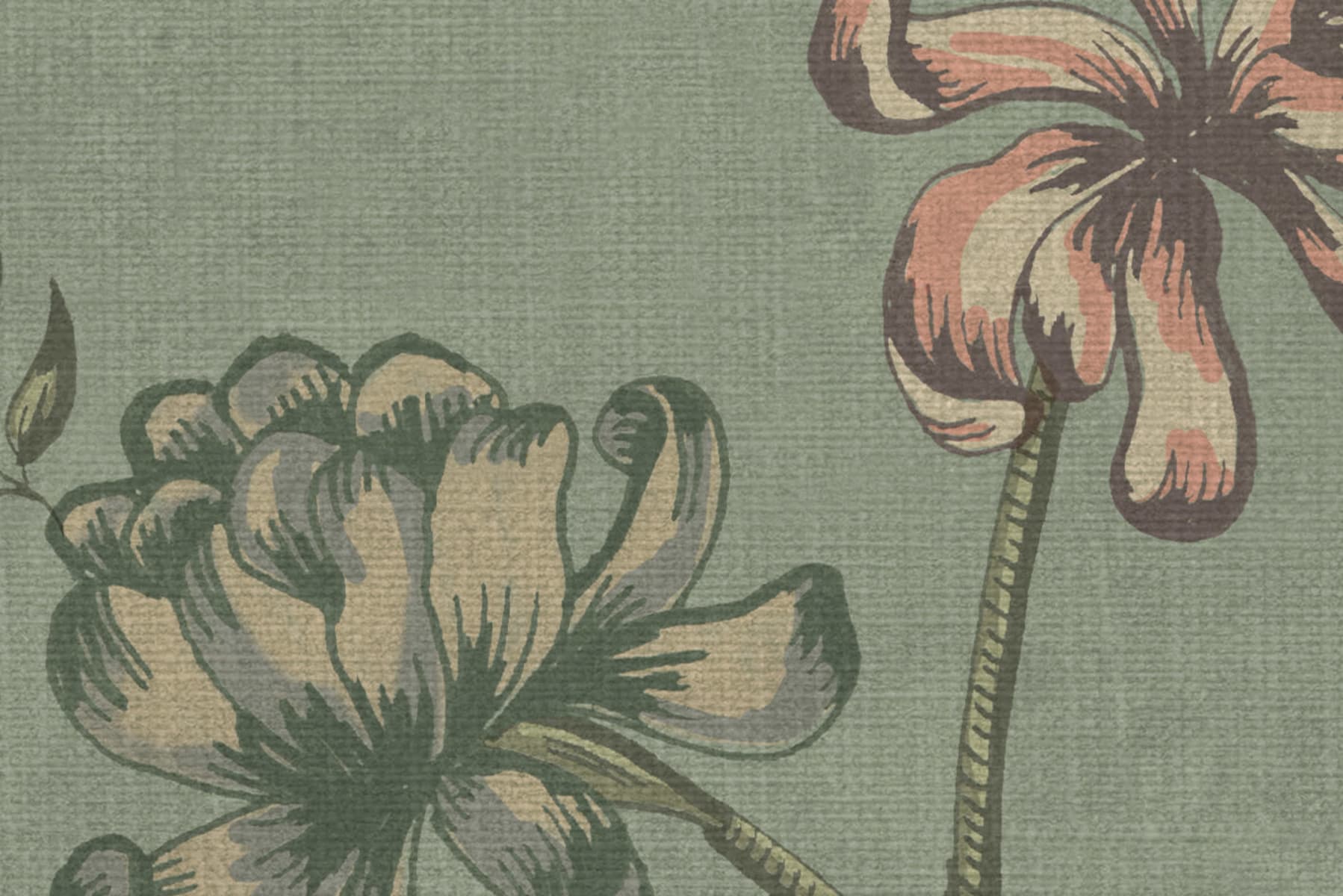 Grand Flower Thread, Green, Rebel Walls 4