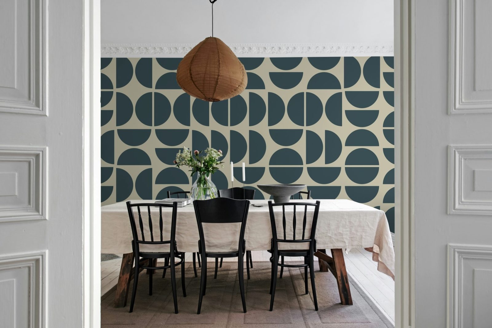 Geometry Shapes, Midnight Blue, Rebel Walls 3