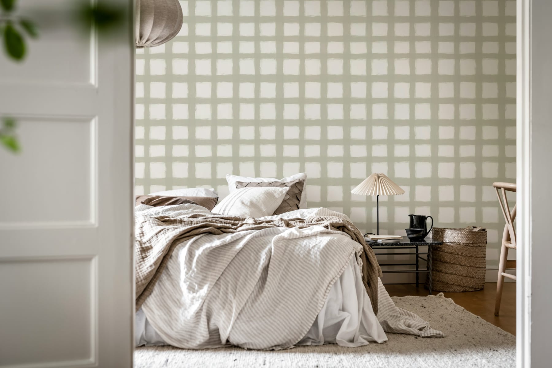 Painted Square, Beige, Rebel Walls 2