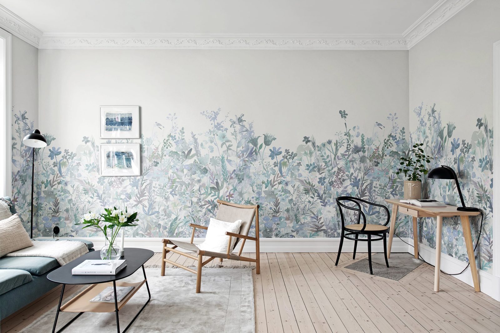 May Meadow, Soft Blue, Rebel Walls 2