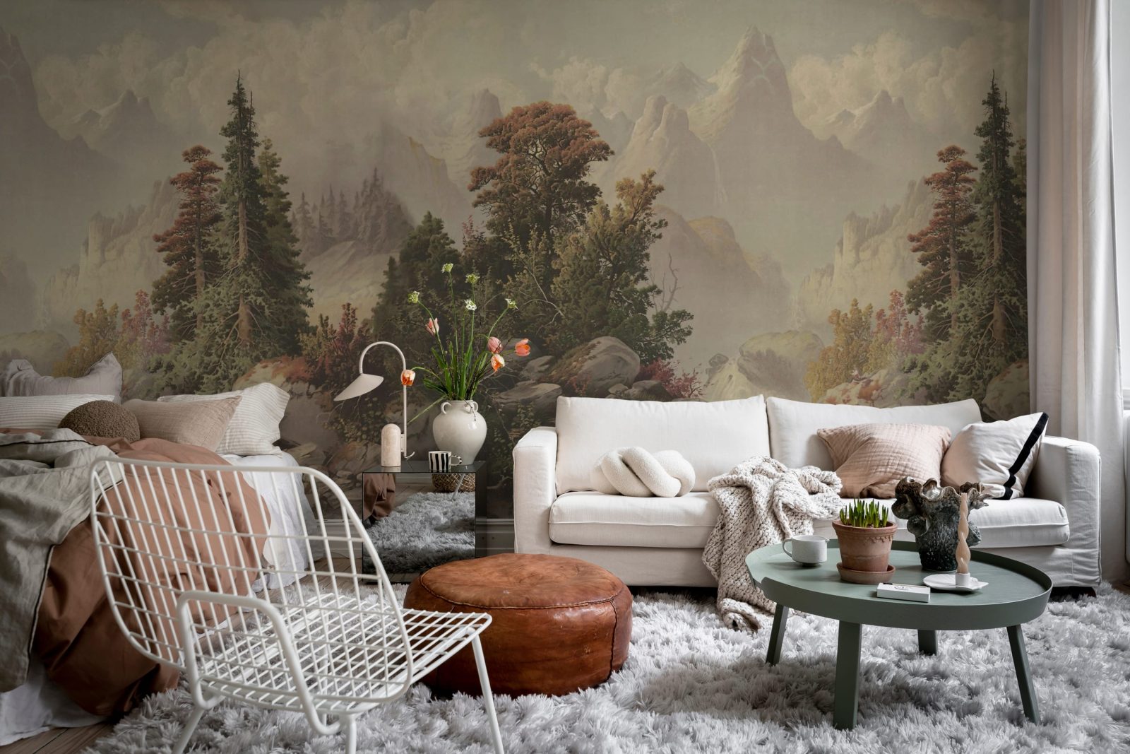 Mountain Horizon, Vintage, Rebel Walls 2