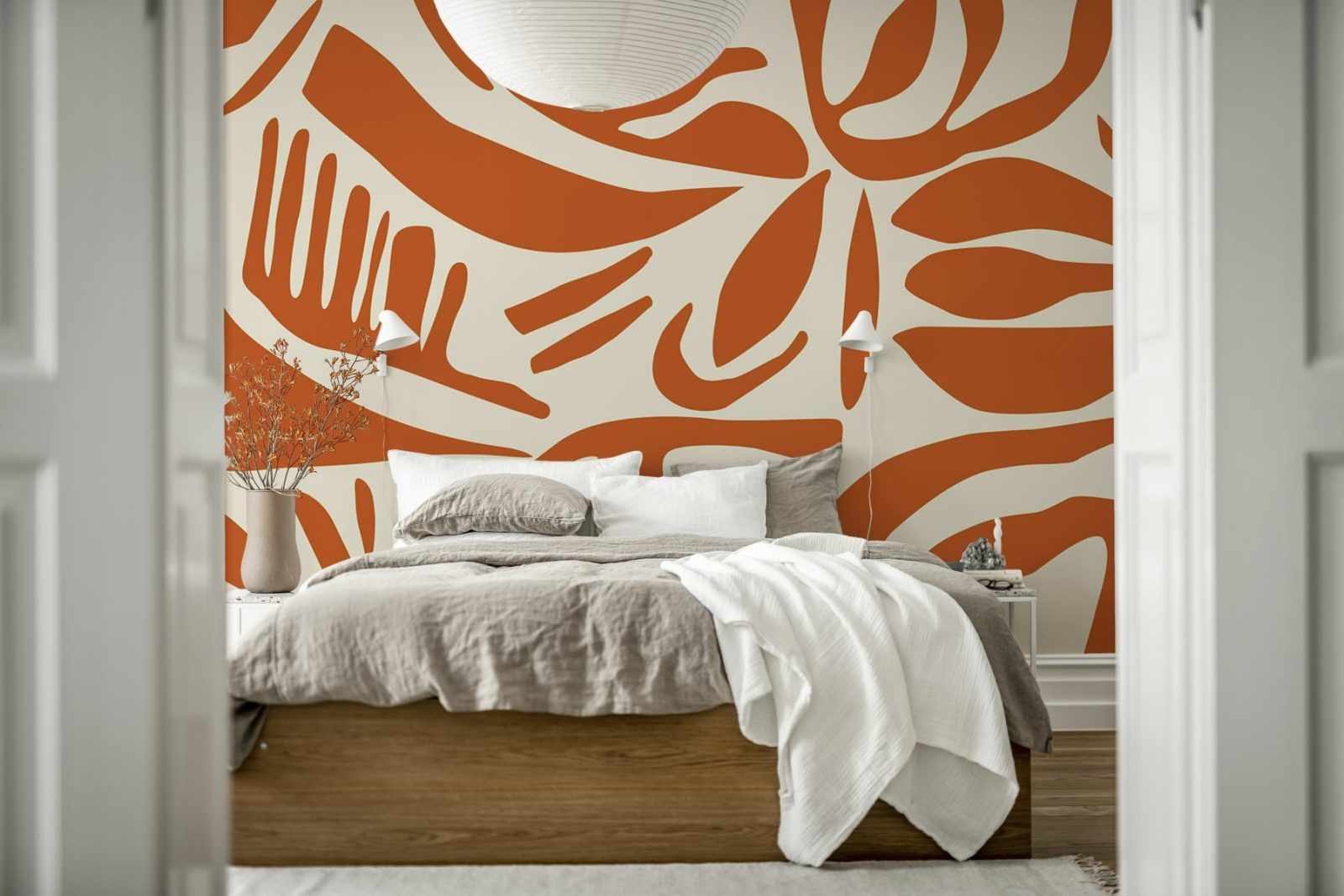 Abstract Leafs, Terracotta, Rebel Walls 3