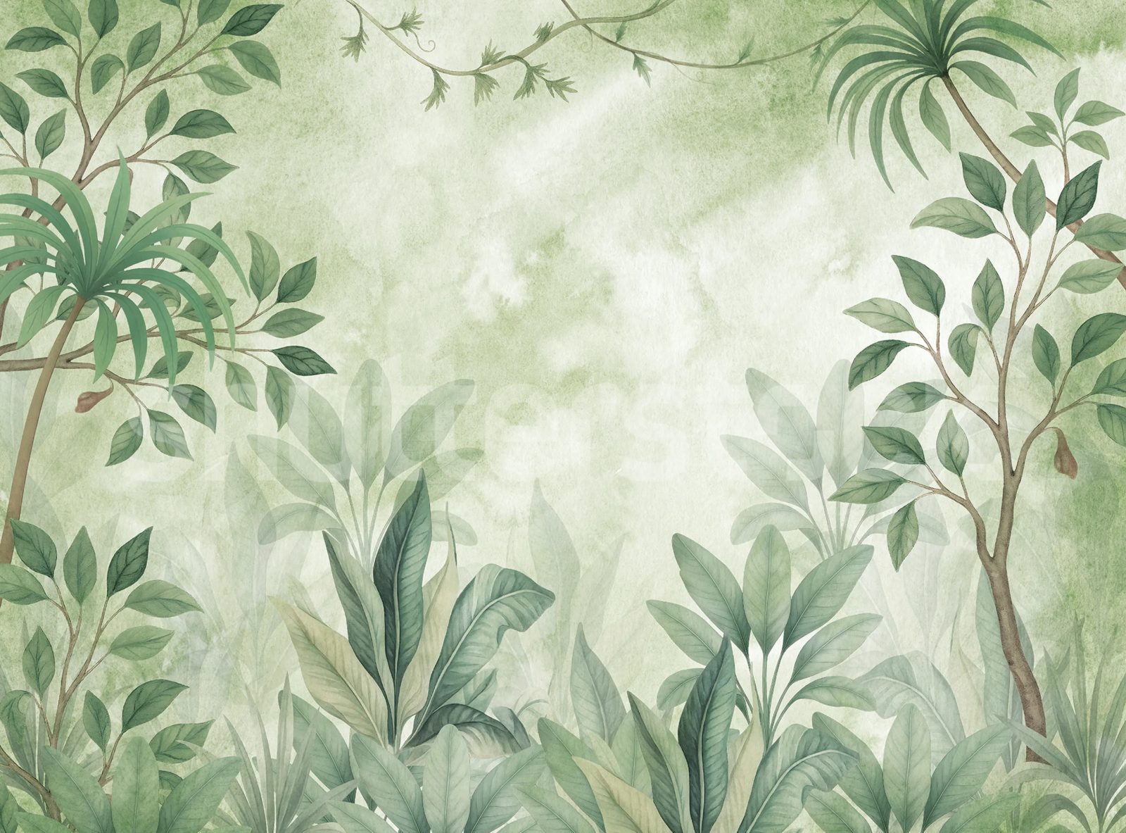 Leafy Greenery, Lush, Rebel Walls
