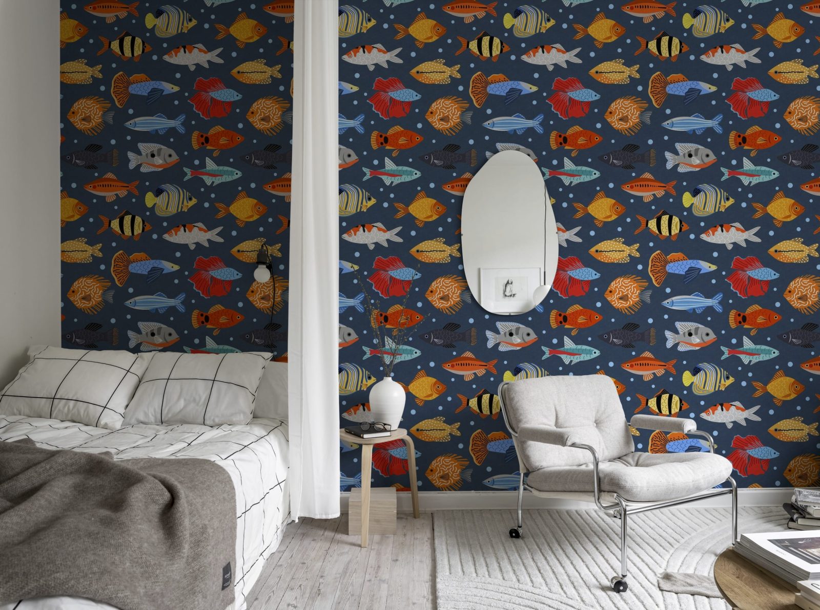 Fish Shoal, Blue, Rebel Walls 3