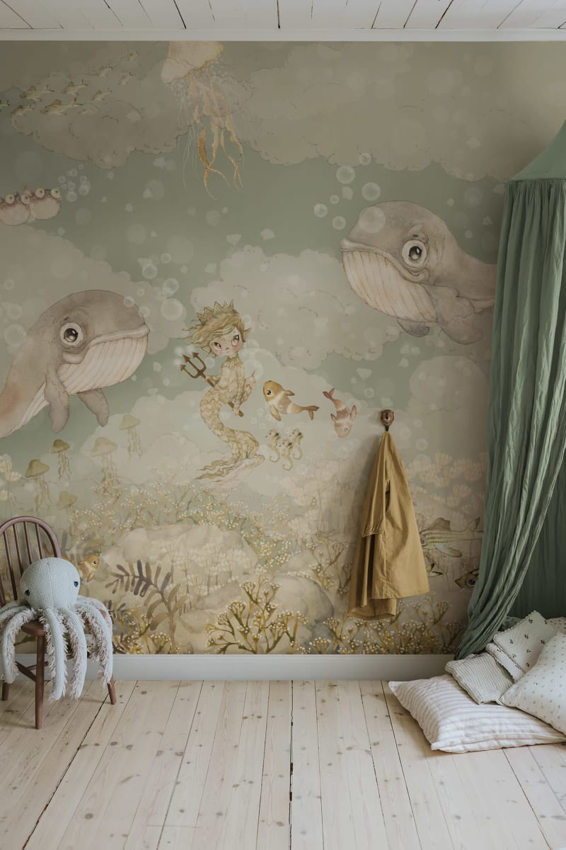 Water Song, Aqua Green, Rebel Walls 3