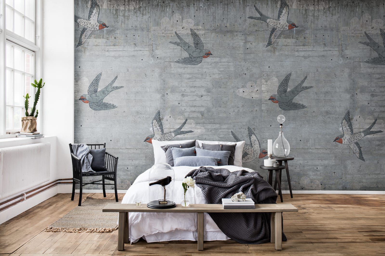 Concrete Art, Swallow, Rebel Walls 3