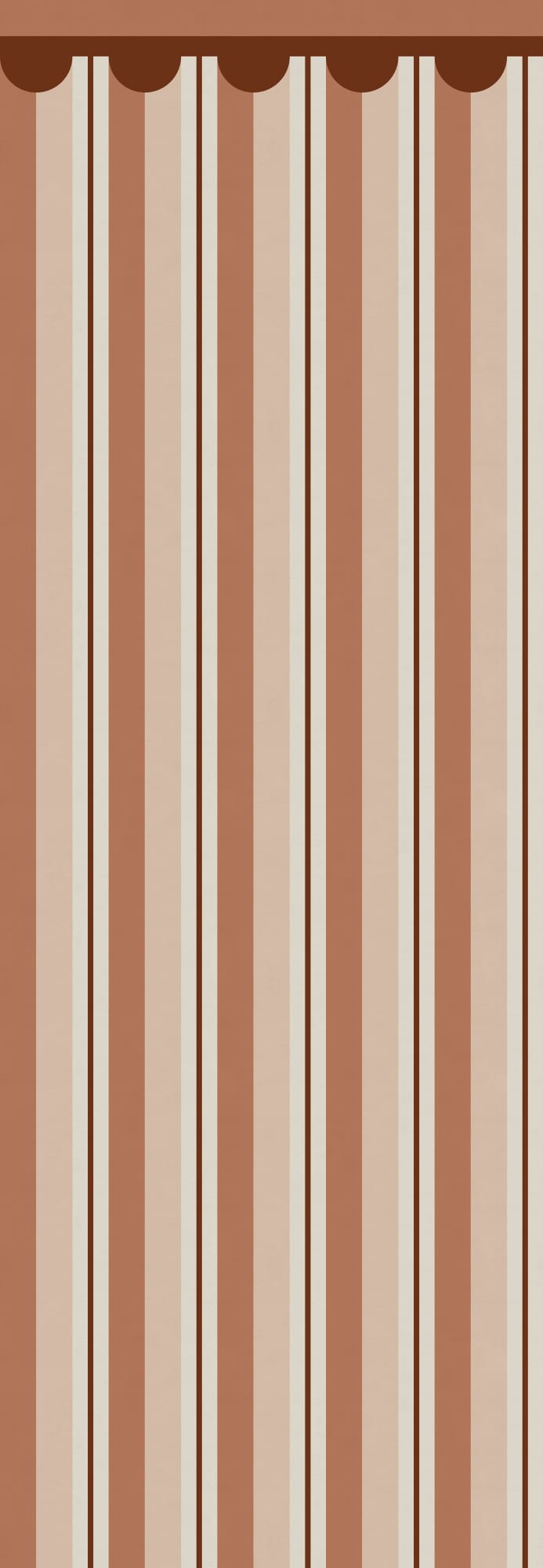 Border Stripe, Brown, Rebel Walls