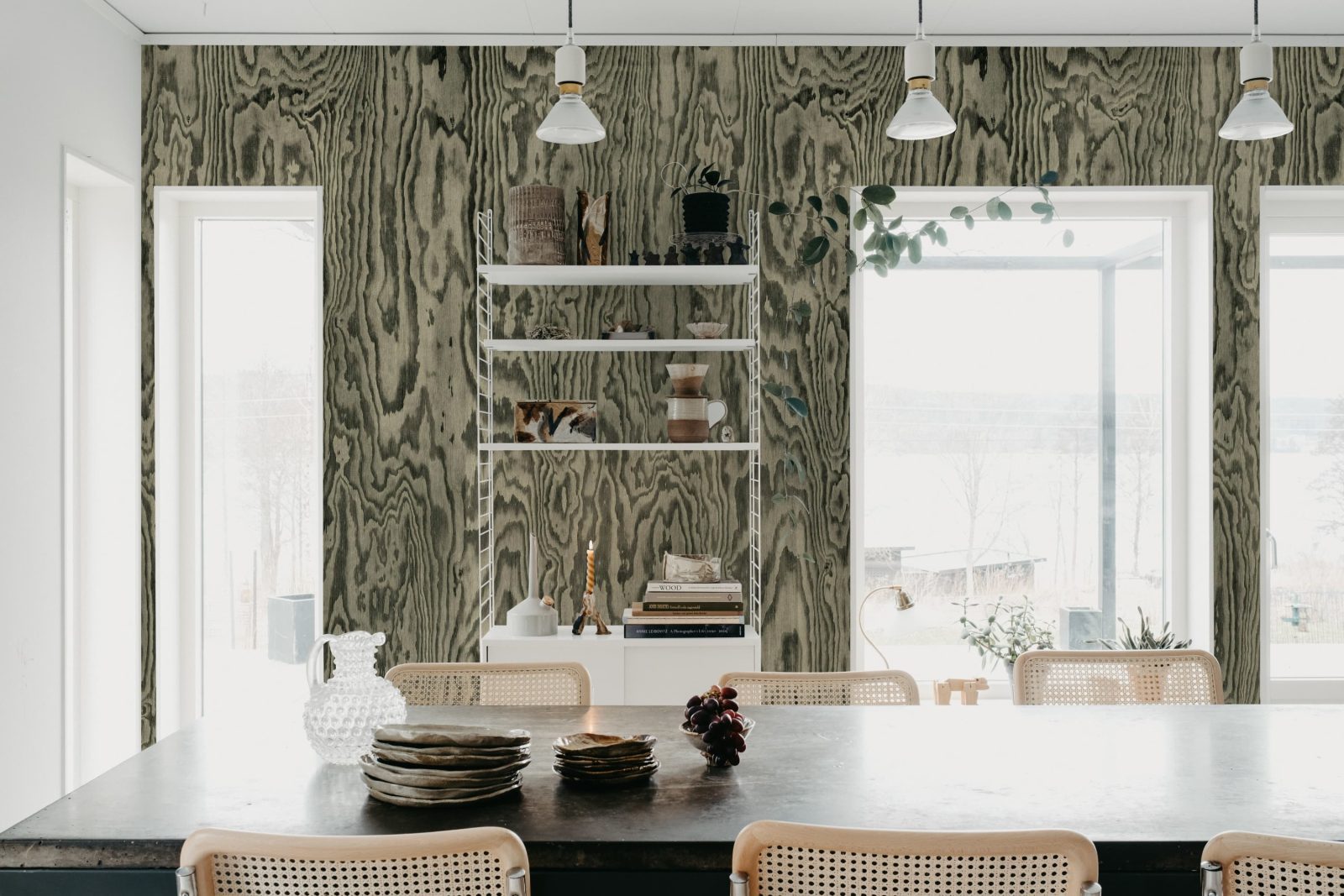 Wood Shades, Gray, Rebel Walls 2