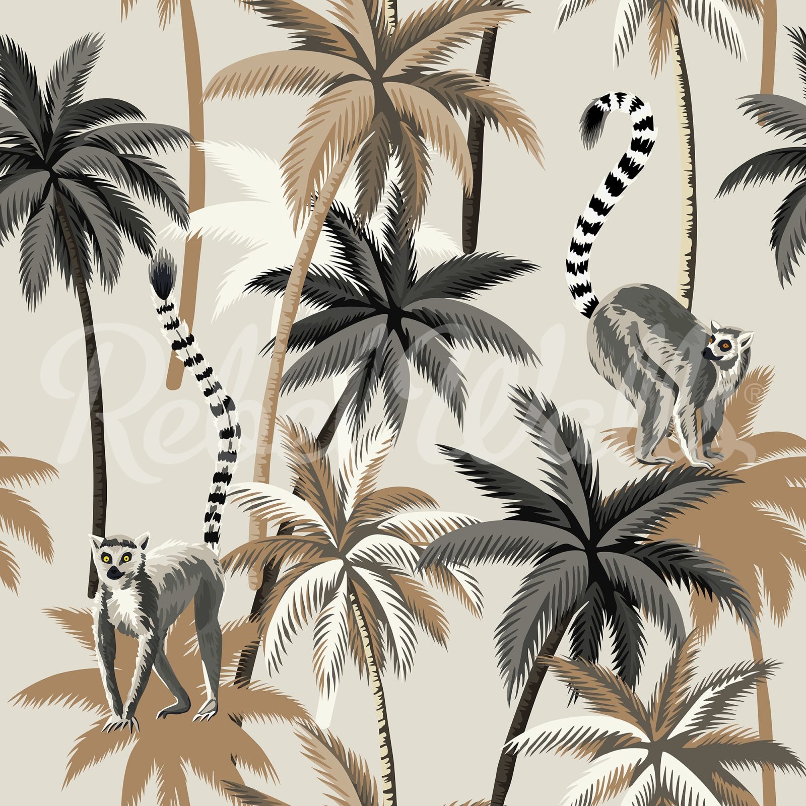 Lemur Palms, Sand, Rebel Walls