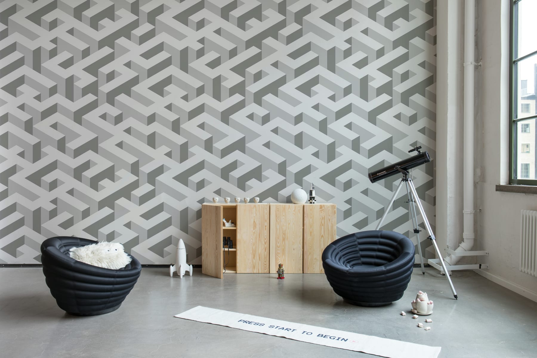 Mace Game, Gray, Rebel Walls 3