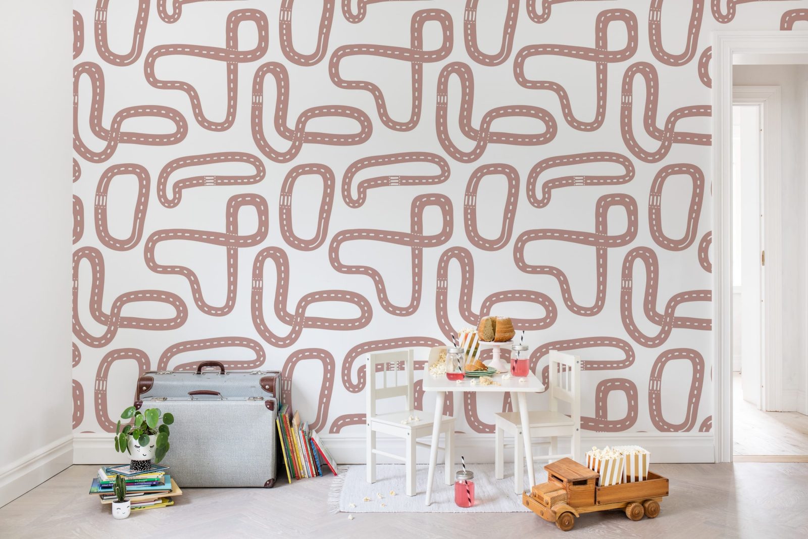 Race Track, Soft Pink, Rebel Walls 3