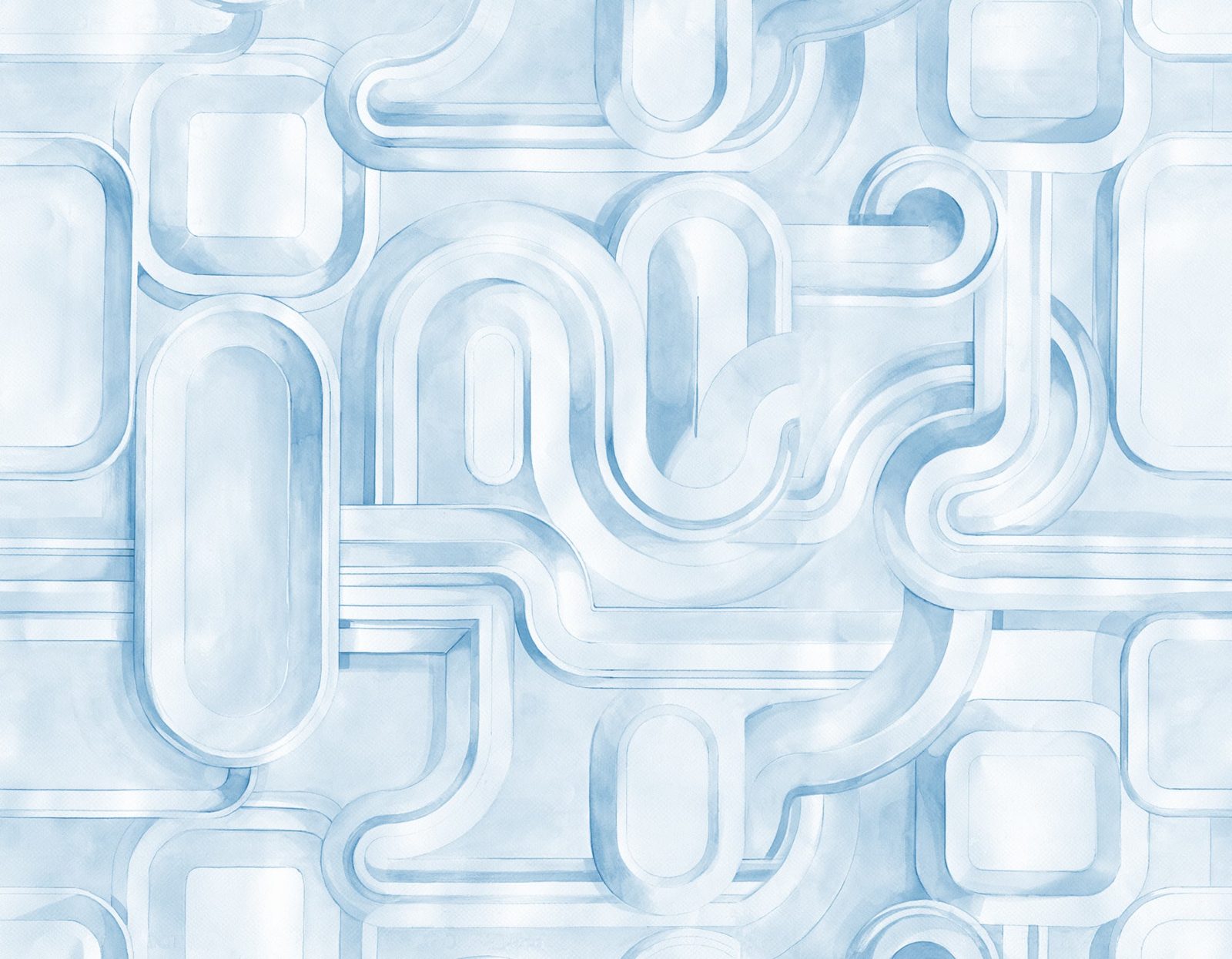 Abstract Path, Blue, Rebel Walls