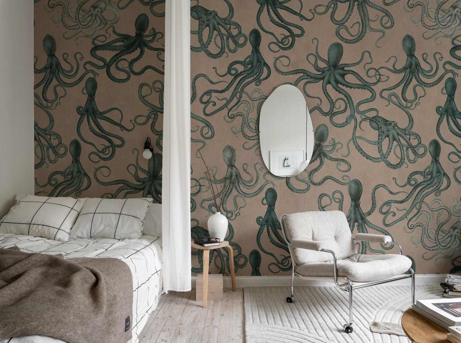 Octopus, Pink, Rebel Walls 3