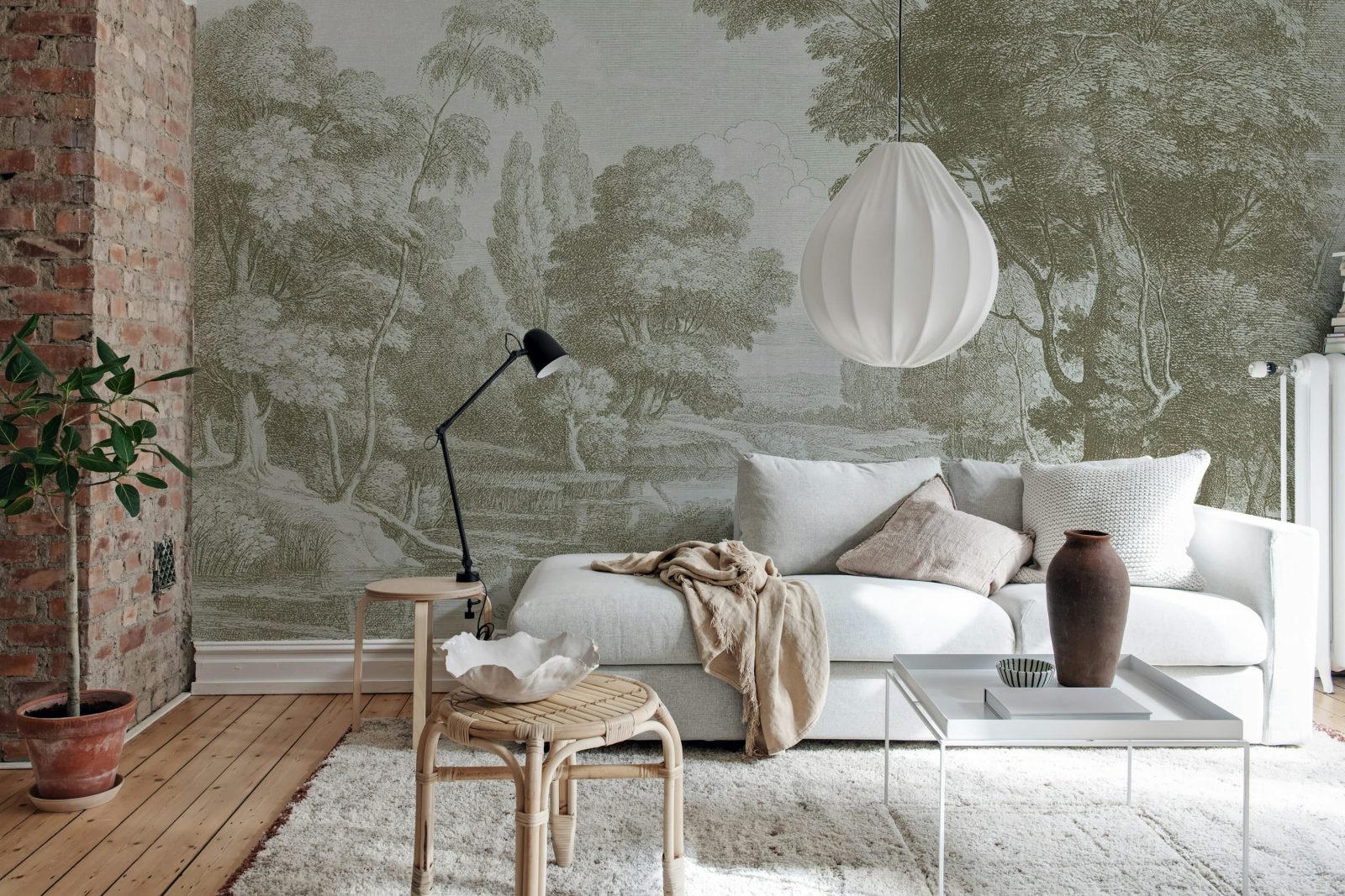 Etching Park, Beige, Rebel Walls 2