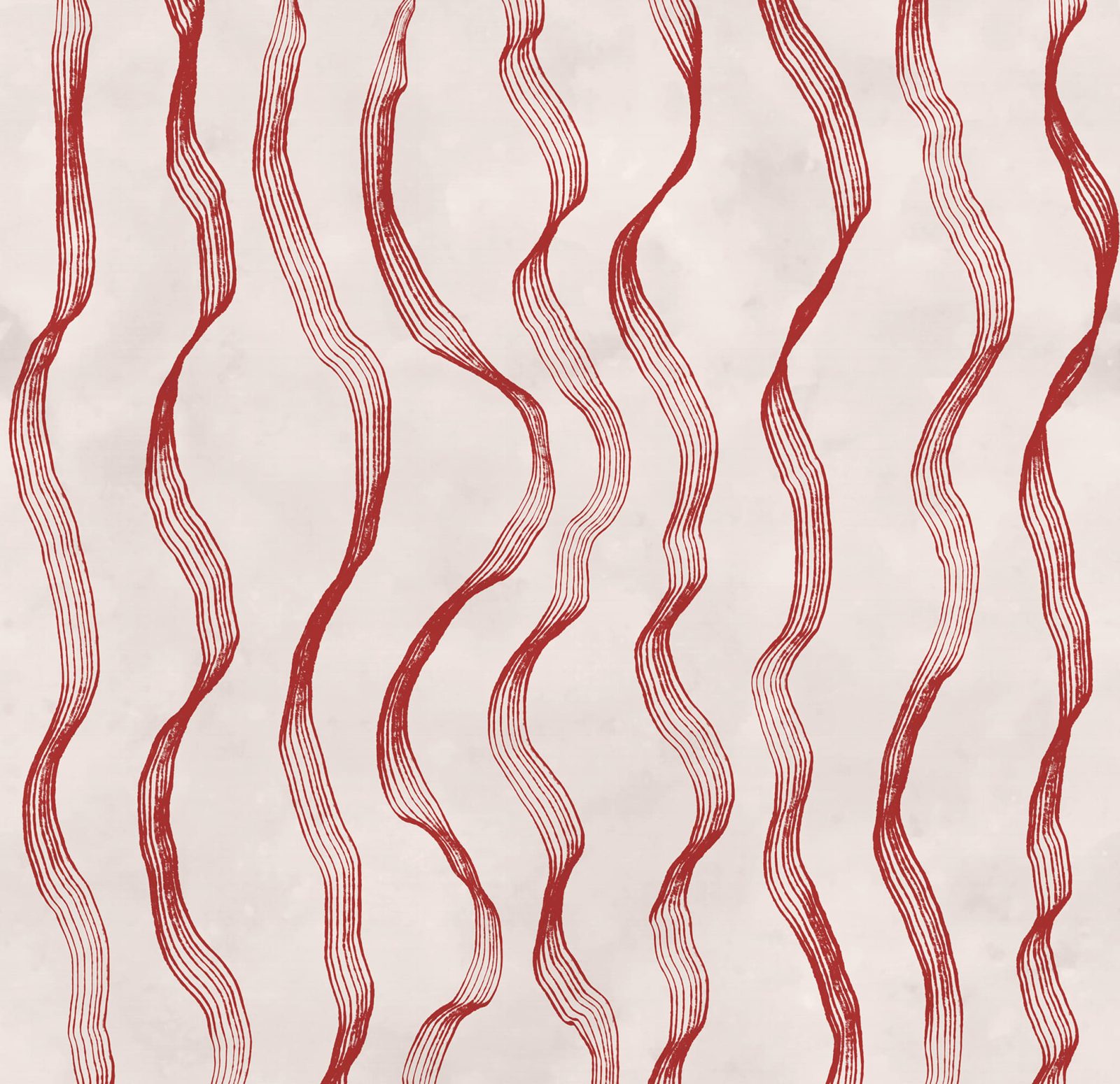 Ribbon Stripe, Red, Rebel Walls