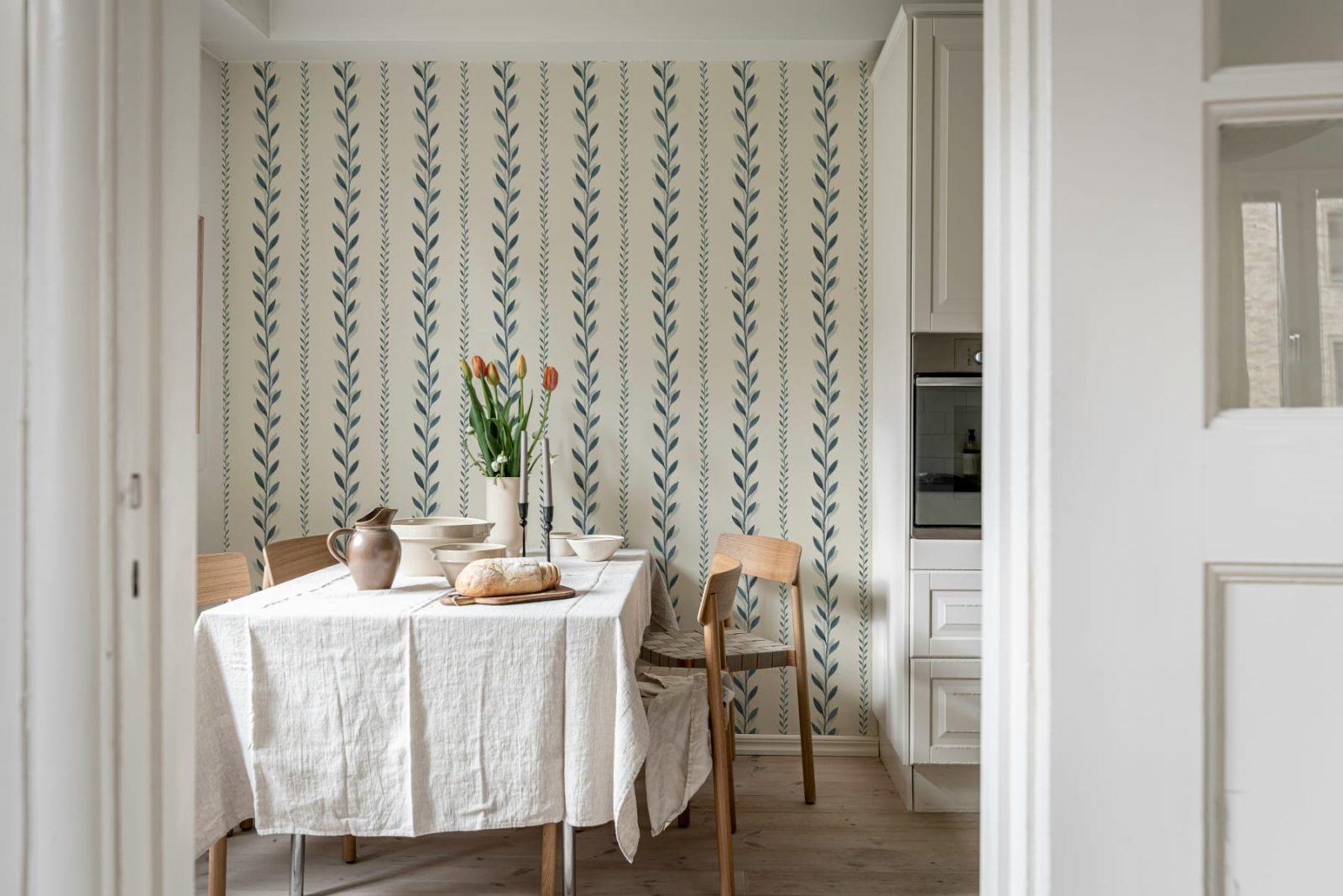 Bayleaf Stripe, Blue, Rebel Walls 3