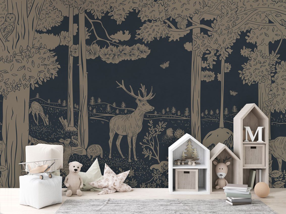 Monochrome Forest - Blue Vintage, Kikki Belle 3