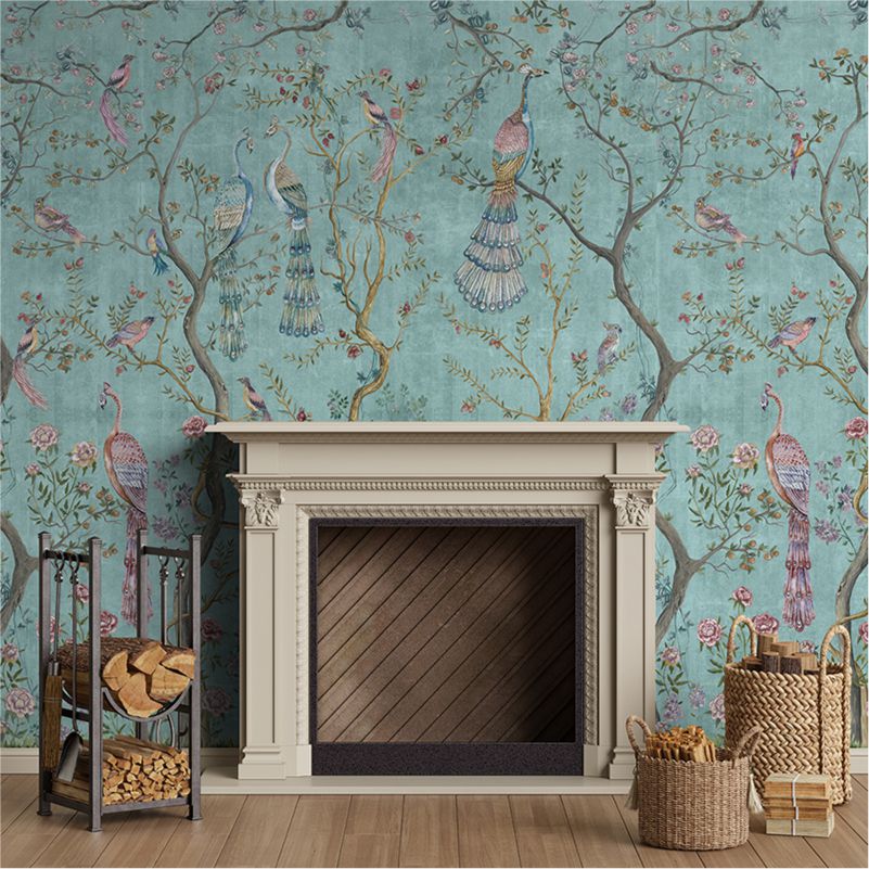 Peacock Chinoiserie in Turquoise, VLAdiLA 7