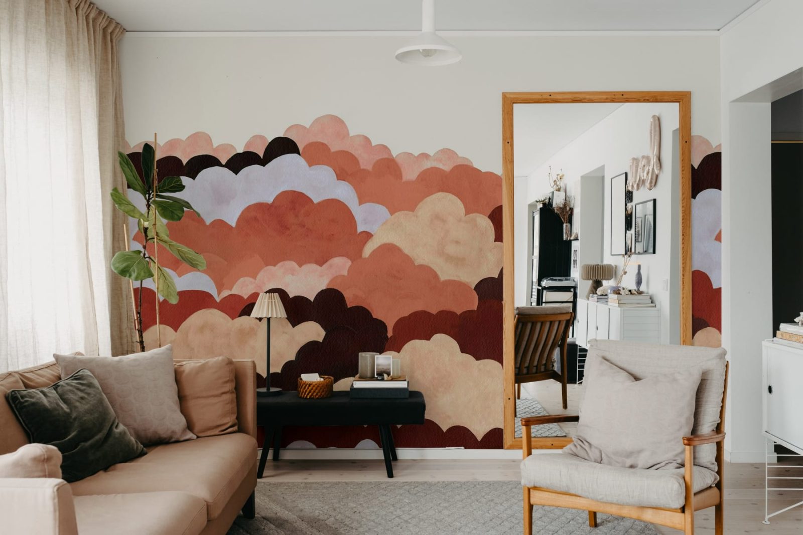 Fun Clouds, Red, Rebel Walls 3