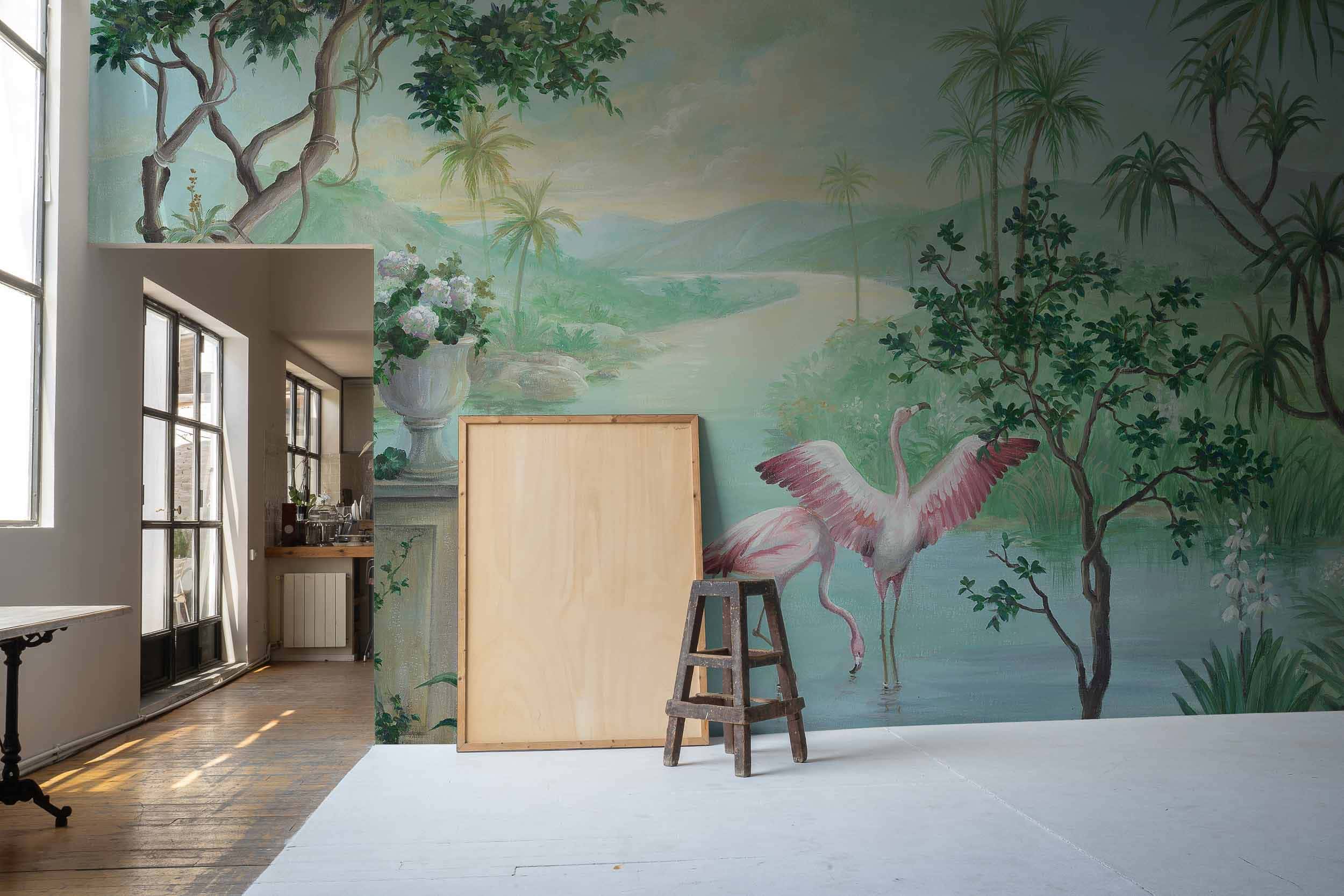 Landscape with Flamingos, Exoticism, Coordonne 3
